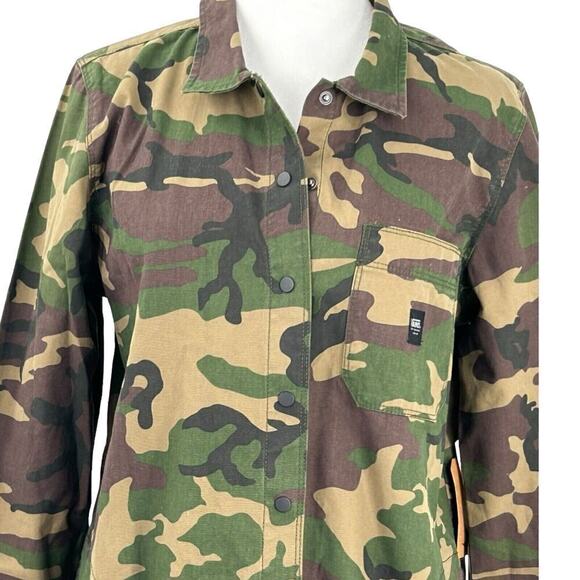 Vans Assembly Camo Shirt Dress Long Sleeve Size S - Picture 2 of 13